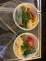 Chirashi Don on the Left Sashimi Combo on the Right